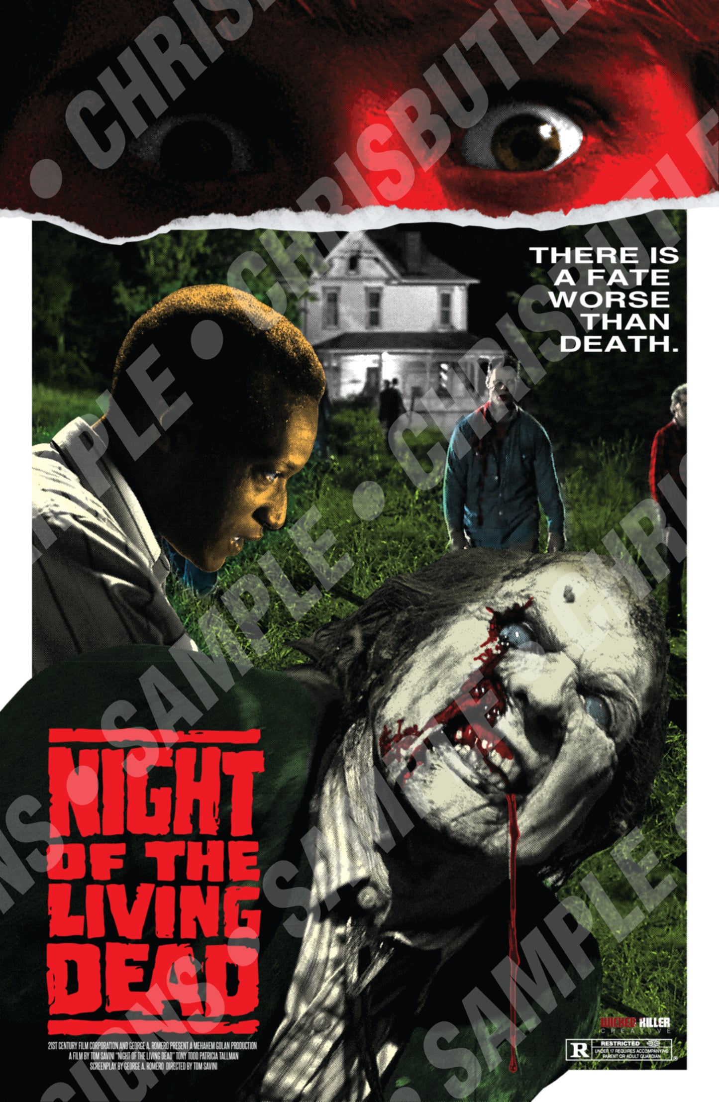Night Of The Living Dead (1990) 11x17 Alternative Movie Poster
