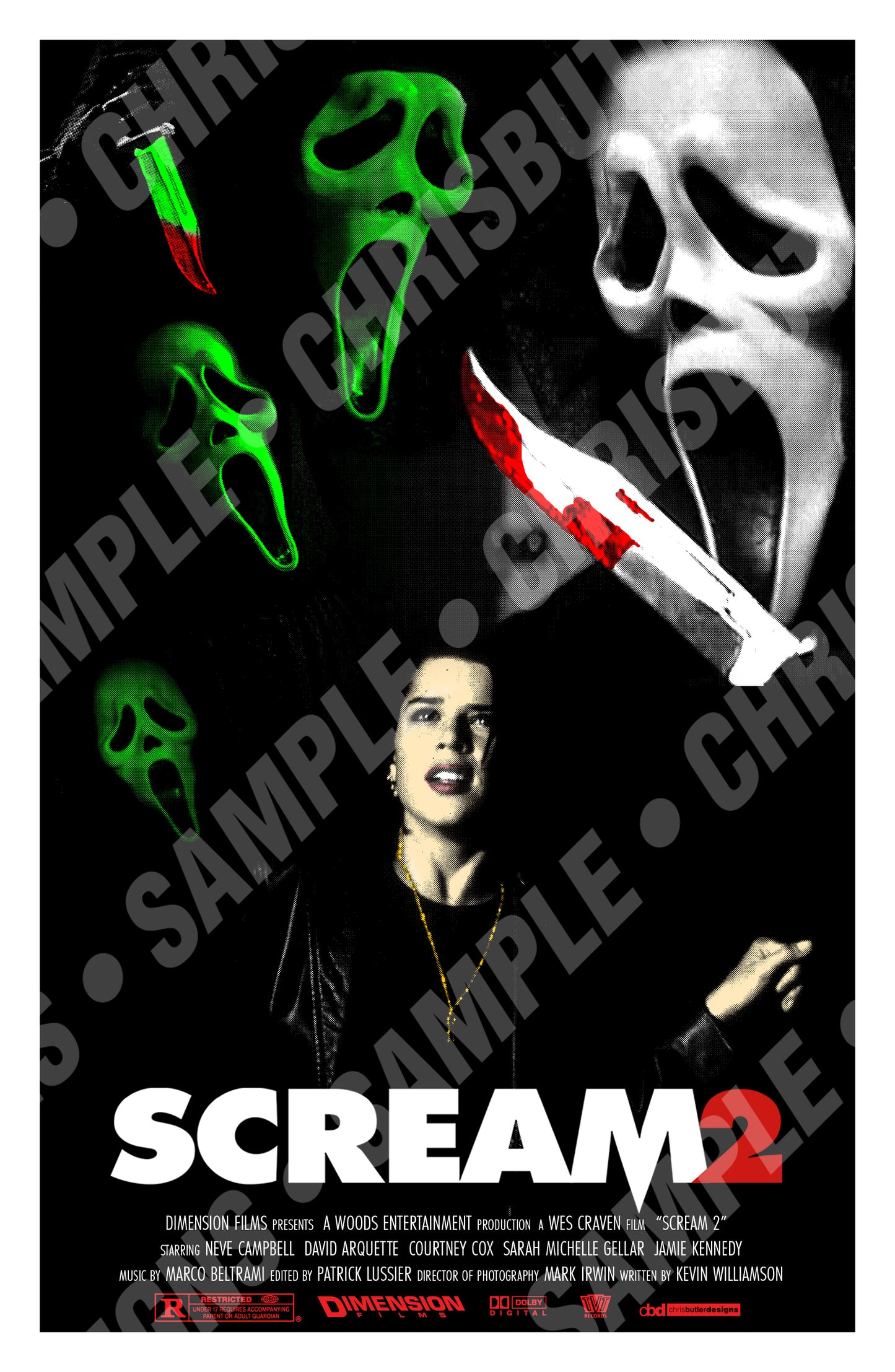 Scream 2 11x17 Alternative Movie Poster