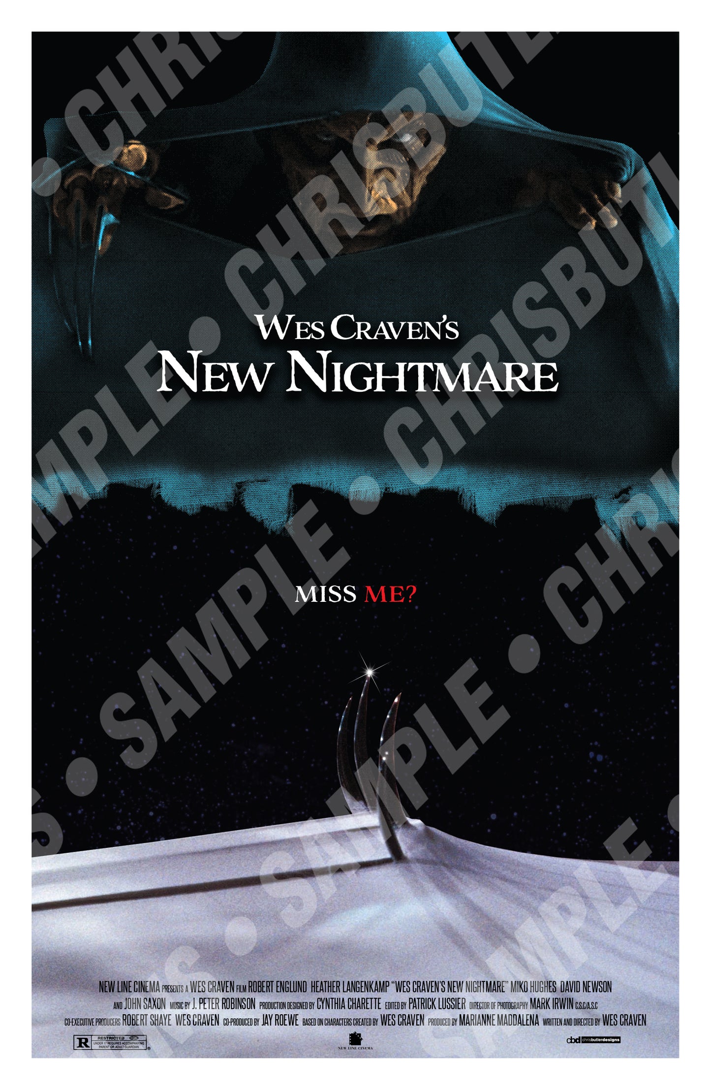 Wes Craven's New Nightmare 11x17 Alternative Movie Poster